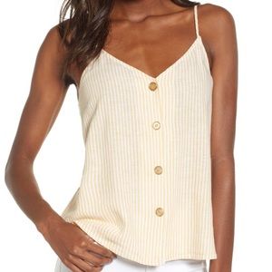 Yellow stripped tank top